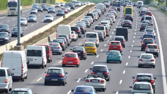 Cars on the highway