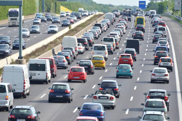Cars on the highway