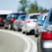 Cars in a tourist jam