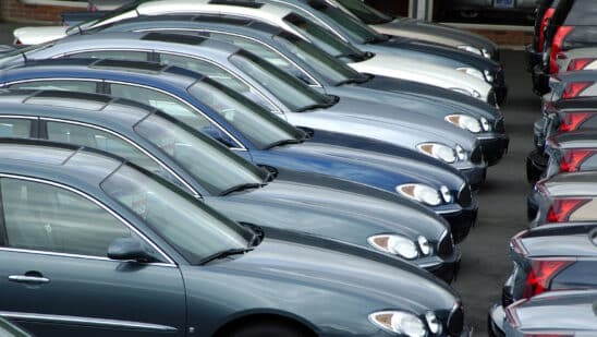 Cars on a lot ready for sale