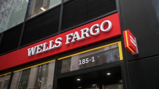 A Wells Fargo bank branch in New York