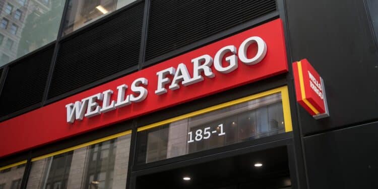 A Wells Fargo bank branch in New York