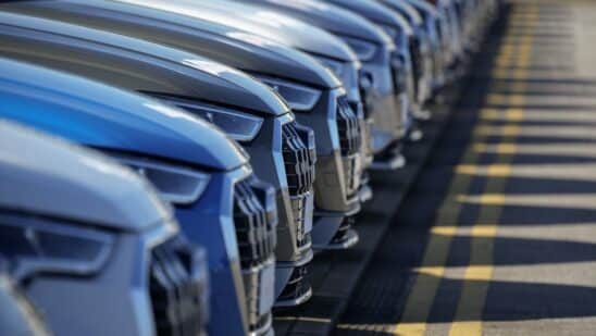 cars lined up