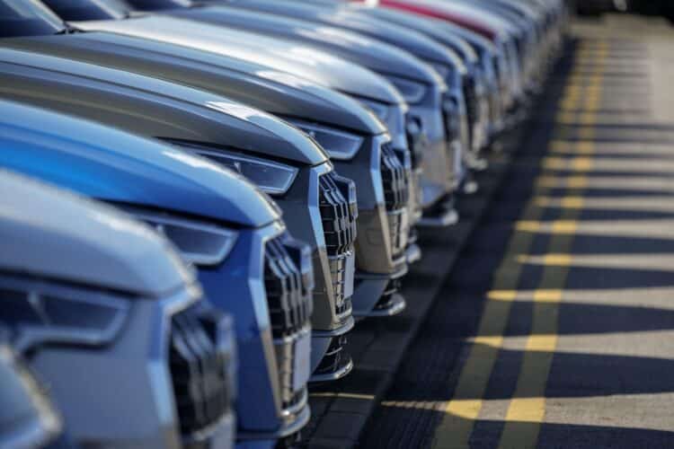 cars lined up