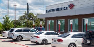 A Bank of America branch in Austin, Texas, US