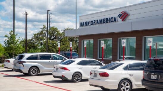 A Bank of America branch in Austin, Texas, US