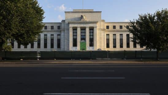 The Marriner S. Eccles Federal Reserve Board Building in Washington, DC.