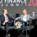 Tom Shortt on stage with JJ Hornblass at Auto Finance Summit 2023