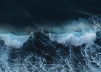 dark ocean waves cresting