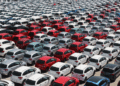 Cars waiting to be shipped