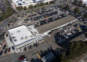 A Ford dealership in Colma, California, U.S.