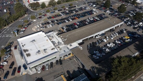 A Ford dealership in Colma, California, U.S.