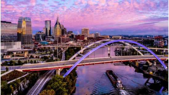 Nashville, Tenn. view at night