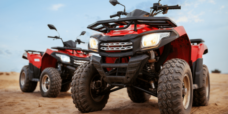 ATV's parked