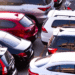 Cars parked in a lot