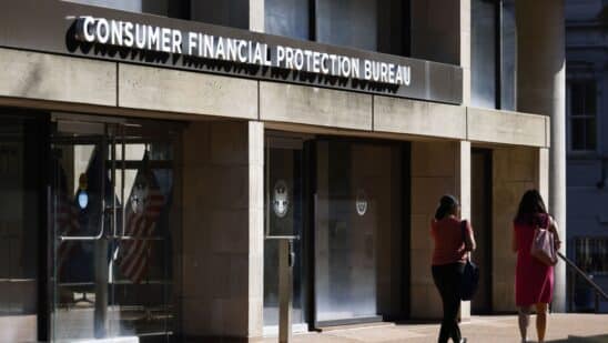 The US Consumer Financial Protection Bureau (CFPB) headquarters in Washington, DC, US.