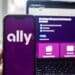 The Ally Financial logo on a smartphone arranged in Hastings-On-Hudson, New York, US, on Monday, July 17, 2023. Ally Financial Inc. is scheduled to release earnings figures on July 19.