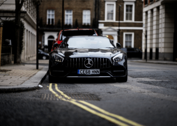 mercedes parked in UK street