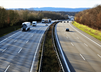 cars on highway