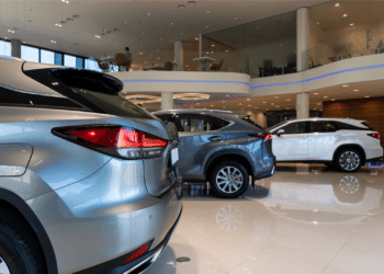 car dealership showroom