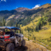 A UTV looking out over a valley