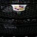 The grille of a 2024 Cadillac Escalade V sports utility vehicle (SUV) during the 2023 North American International Auto Show (NAIAS) in Detroit, Michigan