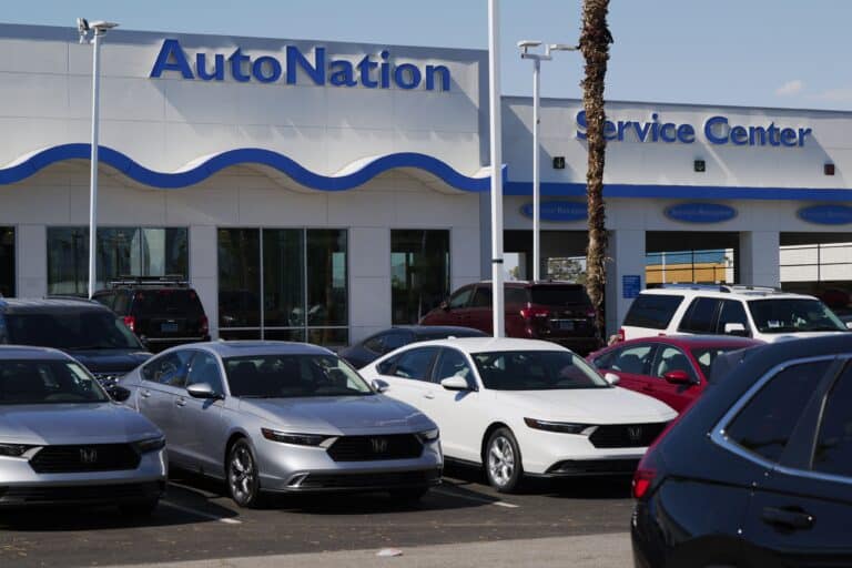 An AutoNation dealership in Las Vegas, Nevada, US, on Tuesday, July 18, 2023. AutoNation Inc. is scheduled to release earnings figures on July 21.