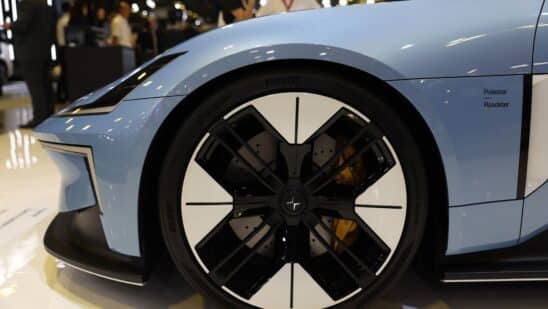 A Polestar Roadster concept electric vehicle.