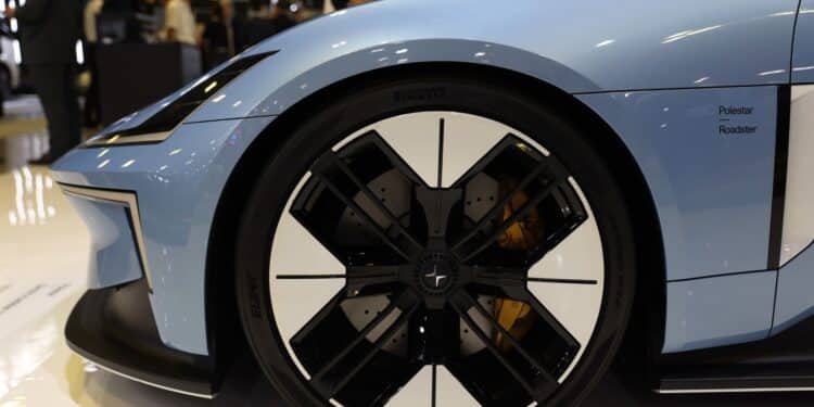 A Polestar Roadster concept electric vehicle.
