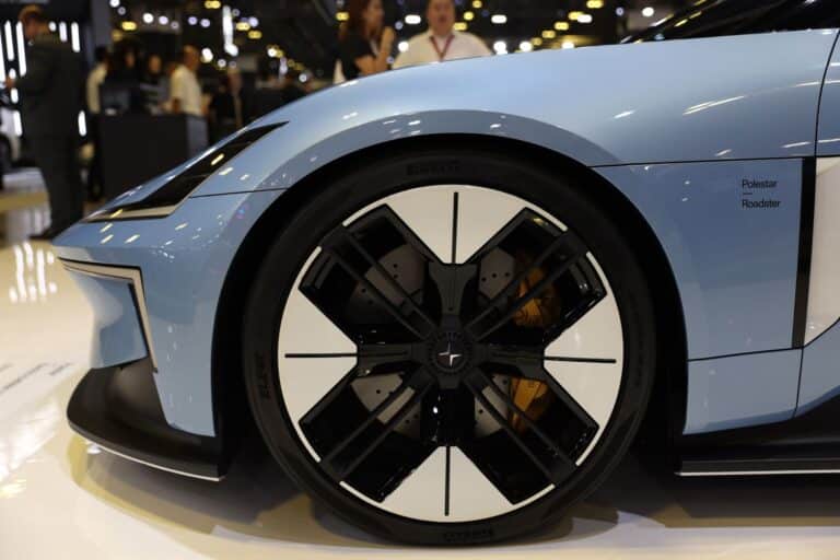 A Polestar Roadster concept electric vehicle.
