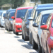 cars lined up on street