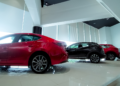 car dealership showroom cars