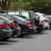 Cars parked in a lot