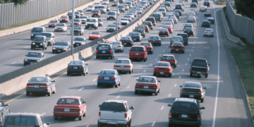 Cars driving on the highway