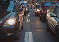 Cars driving on the road