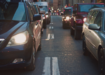 Cars driving on the road