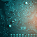 Photo of a circuit board in teal lighting