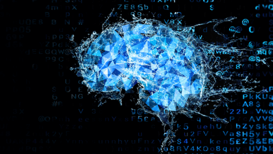 Image depicting AI with a brain