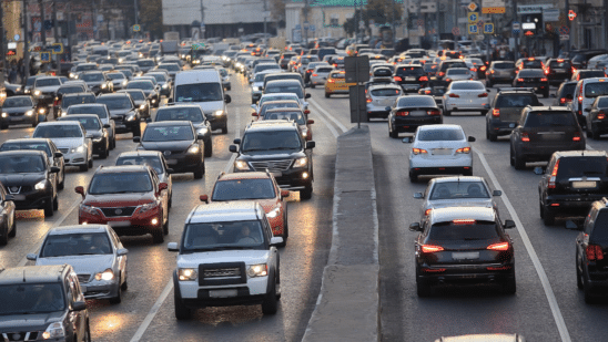 cars on road