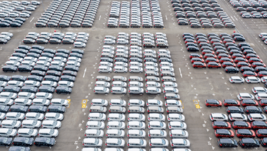 cars on factor lot