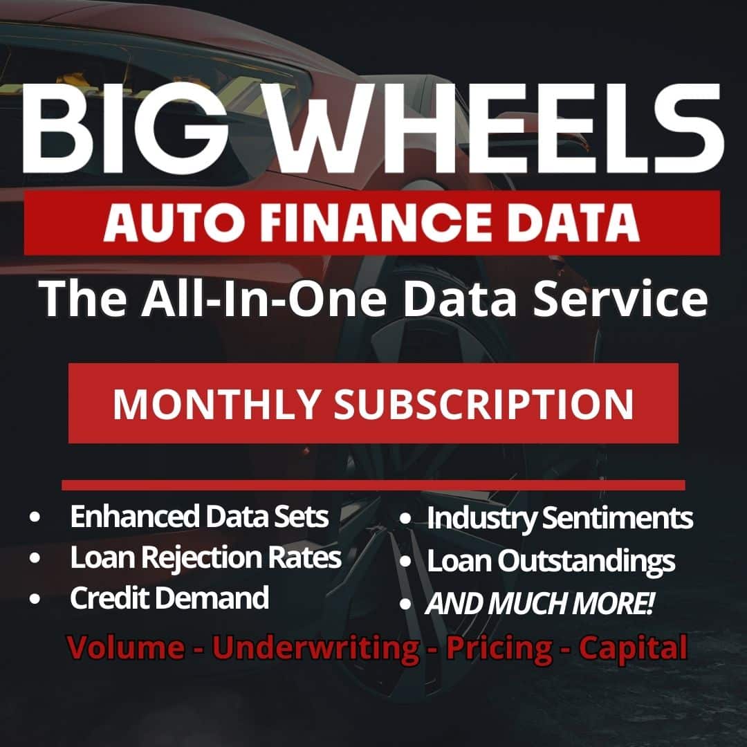 Big Wheels Data Report Subscription Monthly Payments Annual Commitment Auto Finance News