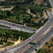 air view of busy highway