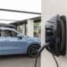An electric vehicle charger on display at a Li Auto Inc. showroom in Shanghai, China, on Wednesday, Aug. 11, 2021. Chinese electric vehicle maker Li Auto's shares are set to start trading in Hong Kong on Aug. 12, adding to the cohort of U.S.-traded mainland companies selling shares in the Asian financial hub.