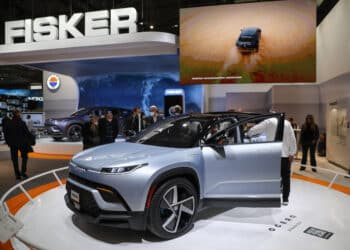 A Fisker Ocean electric SUV. Photographer: Angel Garcia/Bloomberg