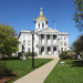 New Hampshire state house lawn view