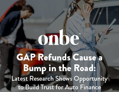 GAP Refunds Cause a Bump in the Road: Latest Research Shows Opportunity to Build Trust for Auto Finance Providers