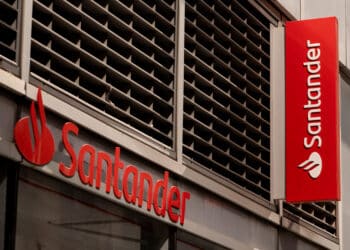 A Banco Santander SA branch in New York, US, on Friday, Sept. 13, 2024. The move to expand in US retail banking follows a hiring spree by Santander for its investment bank including deals advice last year, after the lender unveiled plans to double the unit as it seized on job cuts at other firms to hire talent. Photographer: Yuki Iwamura/Bloomberg