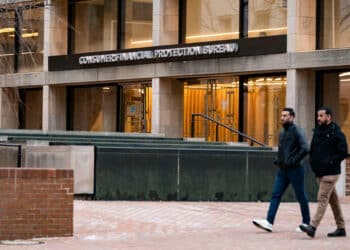 The CFPB headquarters on Feb. 2.