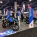 motorcycles on display at AIMExpo tradeshow