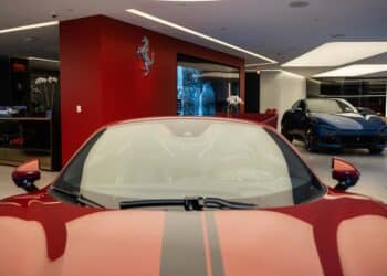 A Ferrari dealership on Park Ave. in New York. Photographer: Yuki Iwamura/Bloomberg